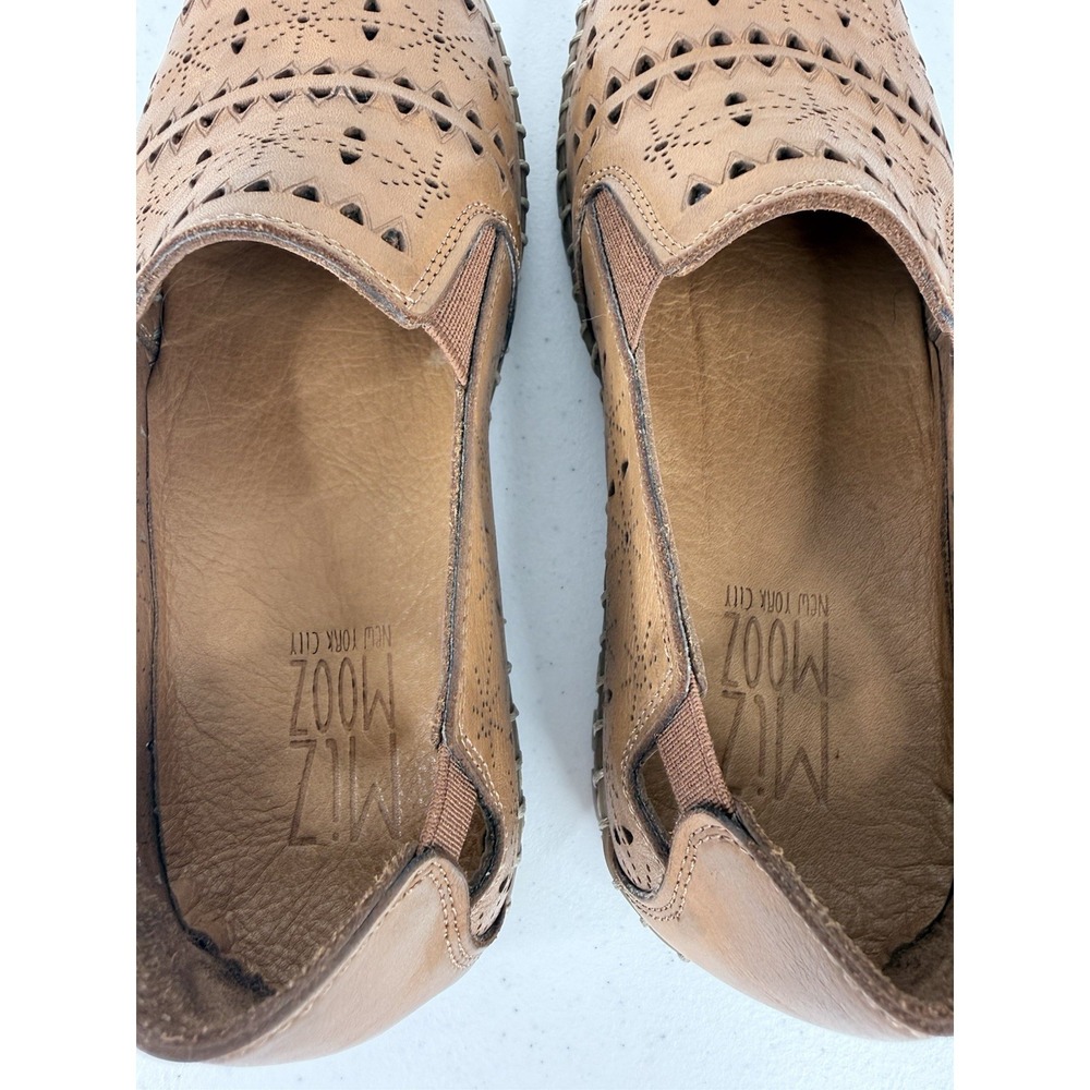 Miz Mooz Nyla Slip On Shoes Perforated Cut Outs Brown Woman's Size 36 US 5.5 - Picture 4 of 9